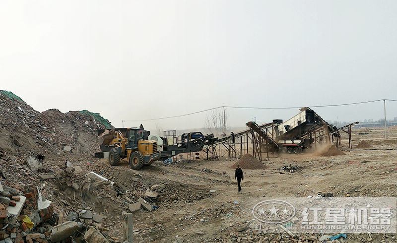 徐州300噸/時建筑垃圾處理生產線